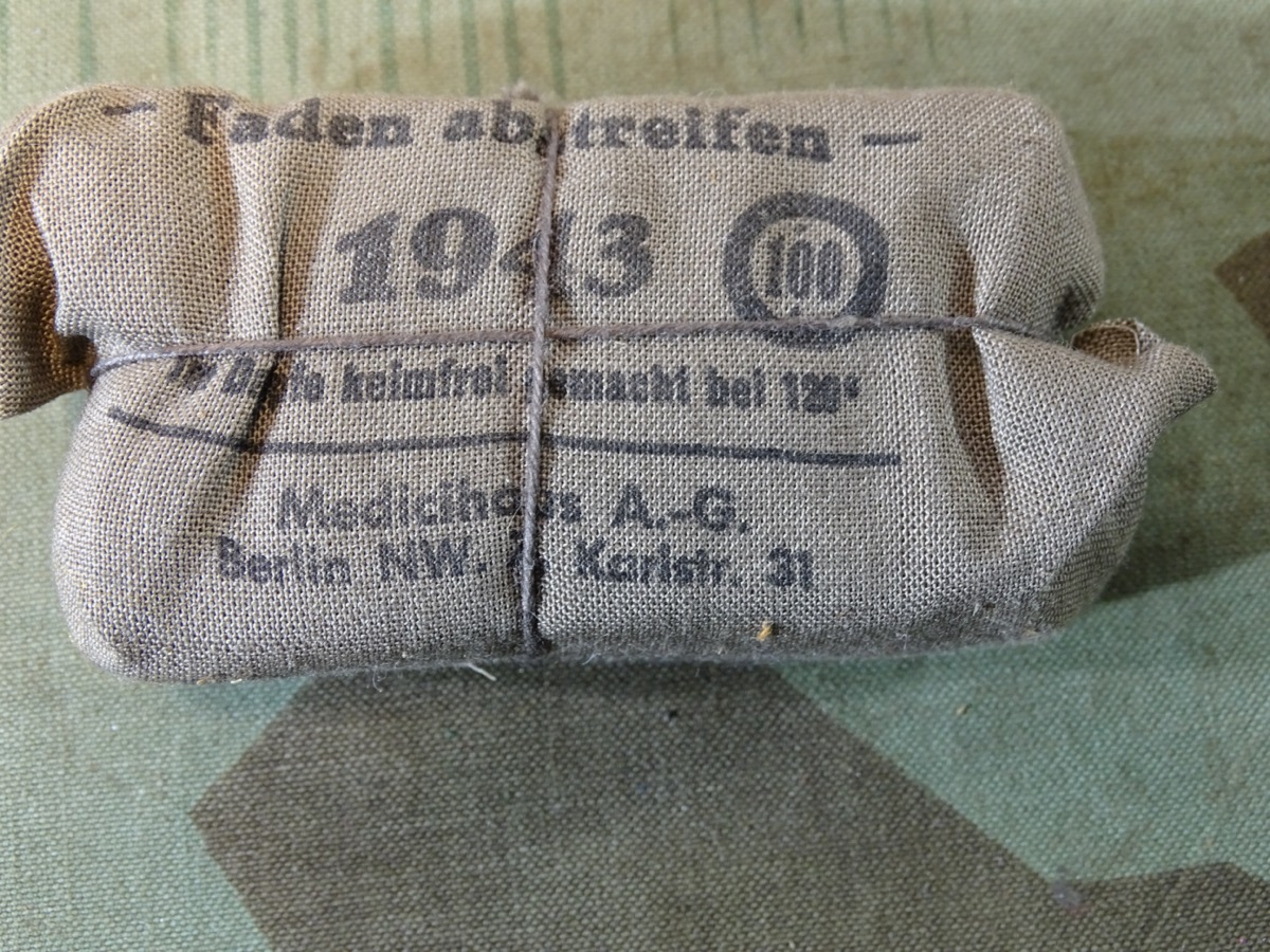 Kleines Wehrmachts Verbandpäckchen, 1943, Medicihaus AG Berlin