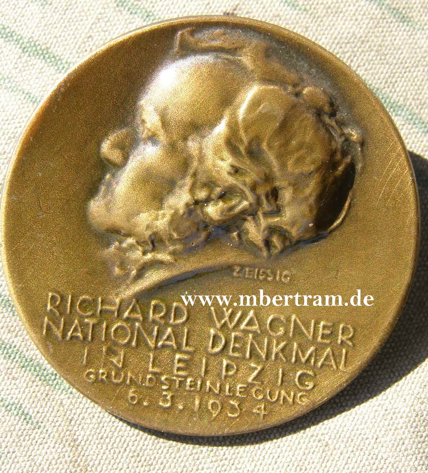 Leipzig, Grundsteinlegung Richard Wagner Nationaldenkmal