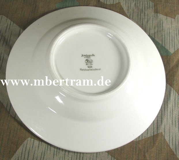 Reichsarbeitsdienst 1941, Suppenteller Porzellan, 22.5cm, Hst.