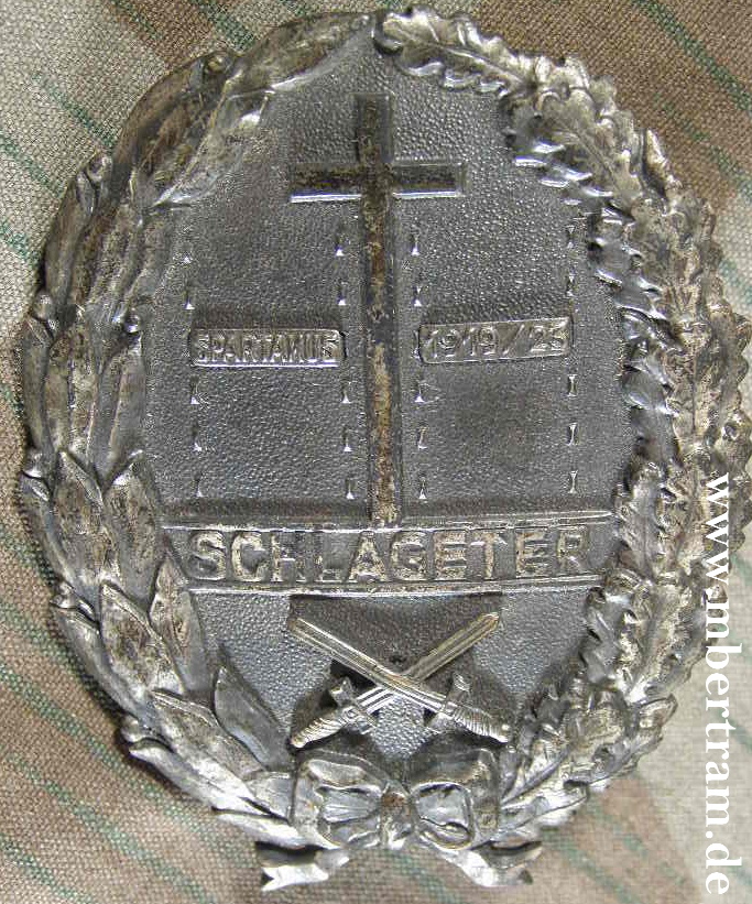 Schlageterschild 2.Form, Hochoval, Spartakus 1919/23
