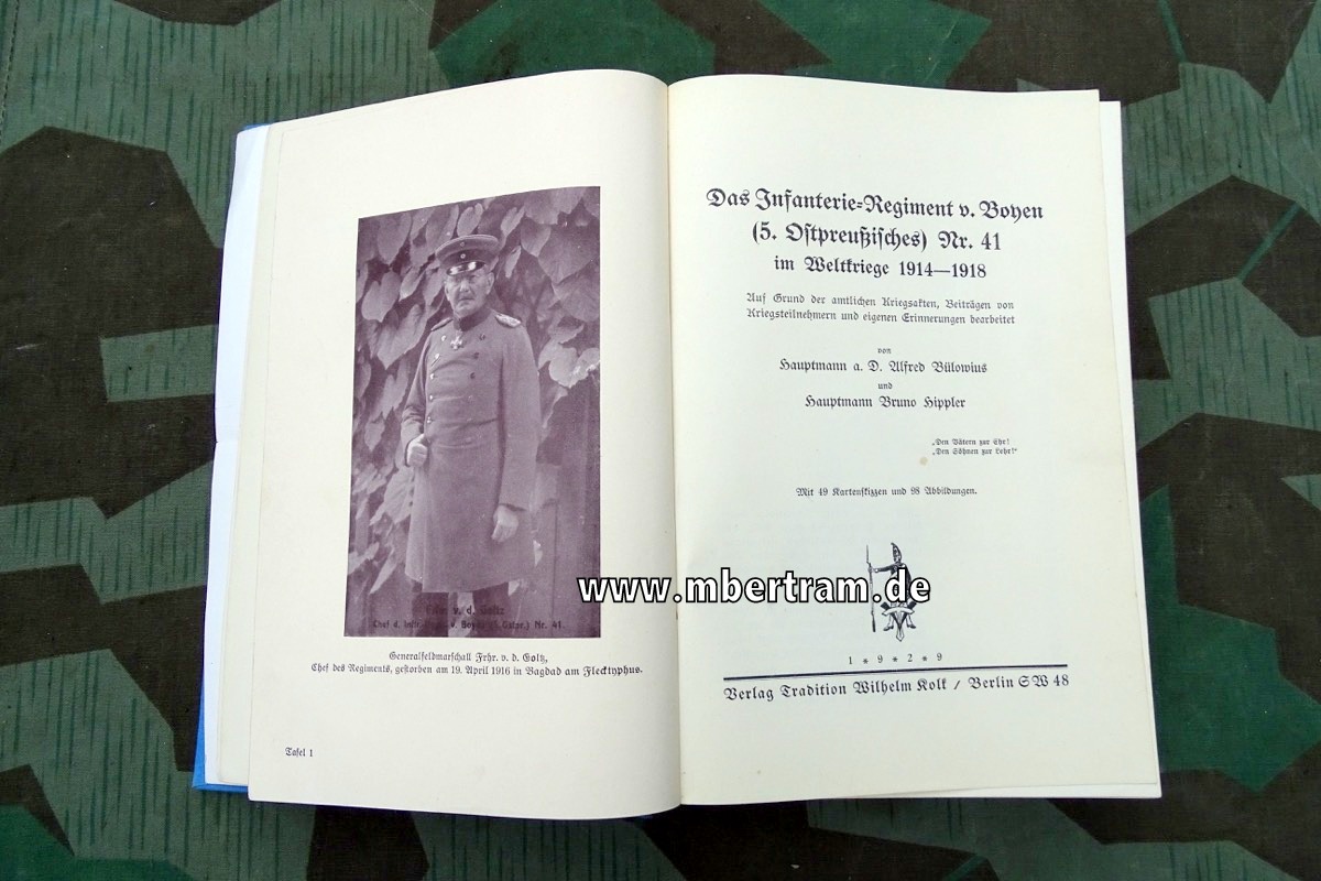 Regimentsgeschichte Inf. Rgt. Von Boyen ( 5. Ostpr.) Nr. 41 im Weltkriege 1914-1918