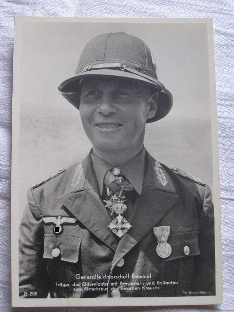 Generalfeldmarschall Erwin Rommel, Portraitpostkarte