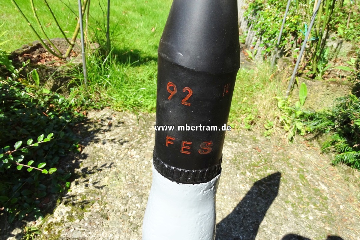 WH-Sturmgeschütz Deko-Patrone 7,5cm KWK 40 ,Panzer, Zustand 4