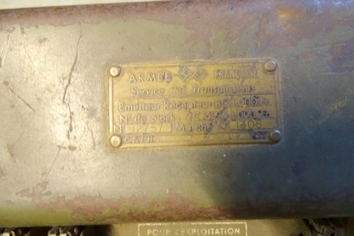 18564-15 Französisches Tornisterfunkgerät Mod. BC 1000, wie US 2. WK Funkgerät