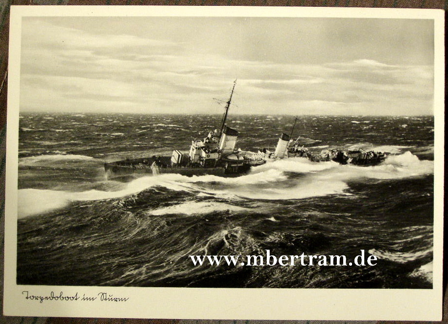 Kriegsmarine : "Torpedoboot im Sturm", ungelaufen