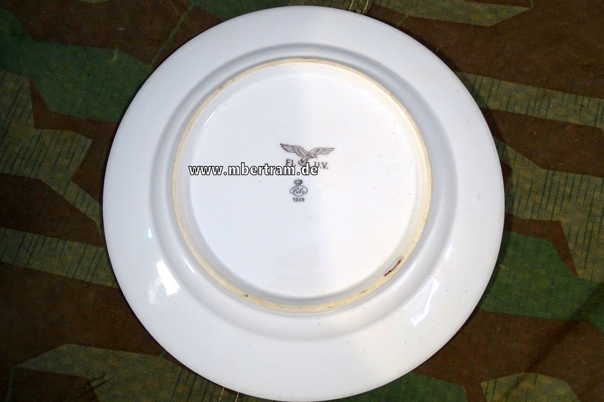 Luftwaffen Essteller "Luftwaffen Hoheitsadler,  FL.U.V. , PULS 1939"