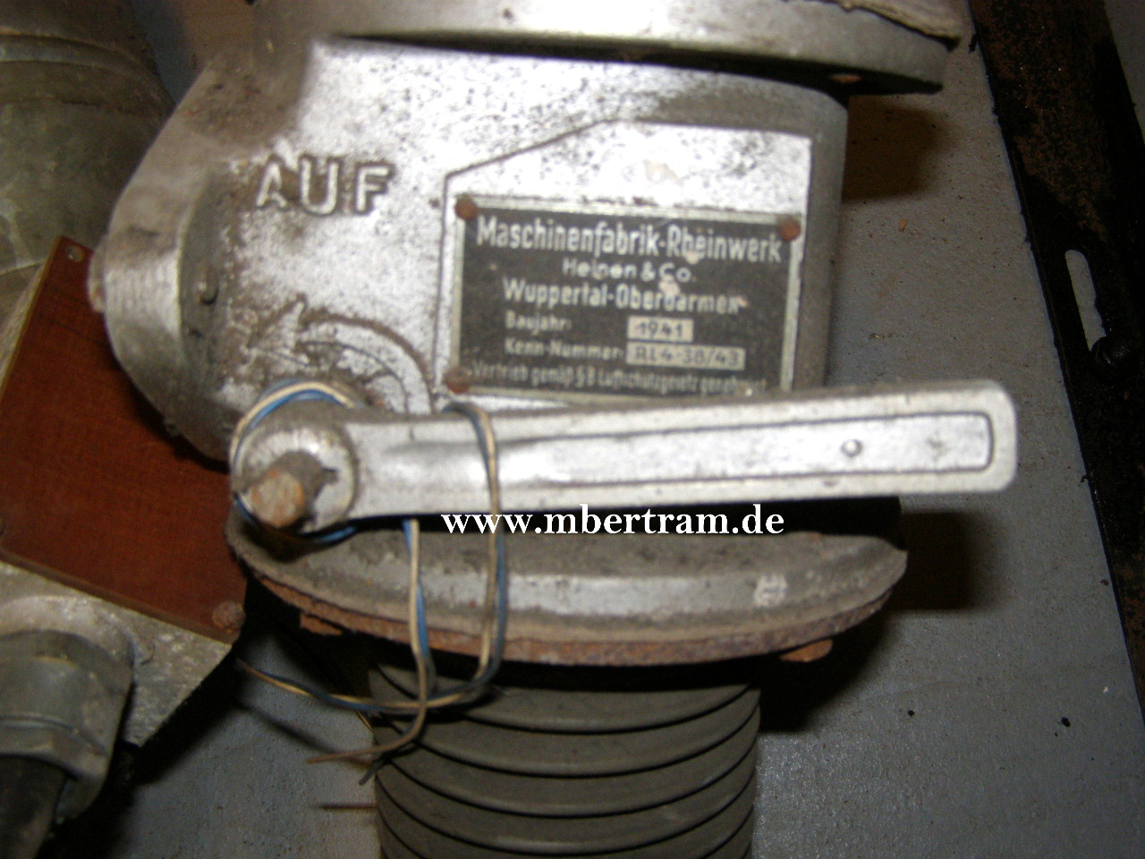 Anschlüsse für Bunker Lüftungsanlage, 1941