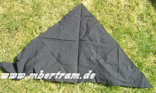 Schwarzes HJ Halstuch, Naturfaser, neuwertig, ungetragen
