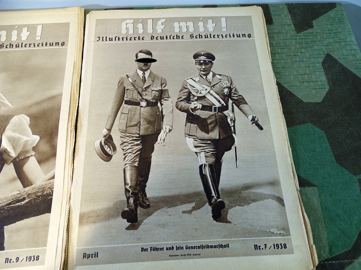7 Hefte "Hilf Mit" Illustrierte deutsche Schülerzeitung 1938