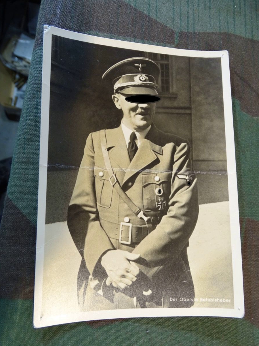 Propaganda Portrait Postkarte Portrait Adolf Hitler " Der oberste Befehlshaber "