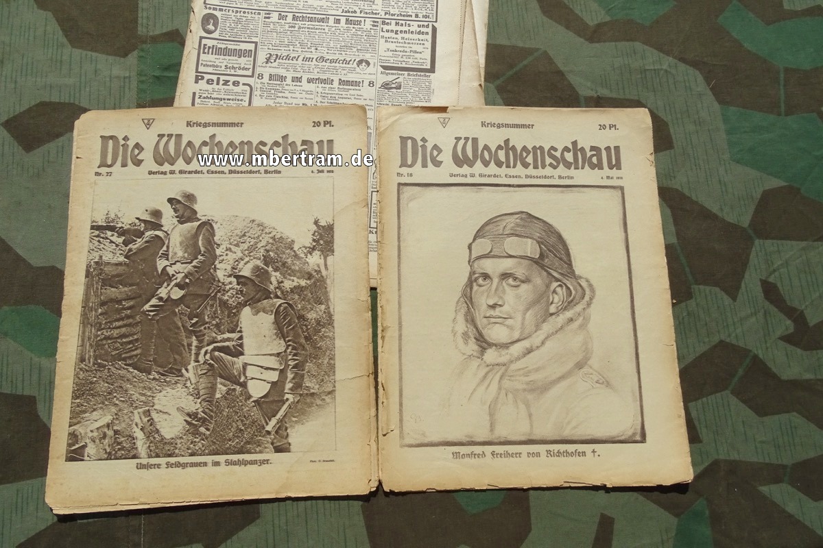 Die Wochenschau- 13 Hefte, 1. Weltkrieg