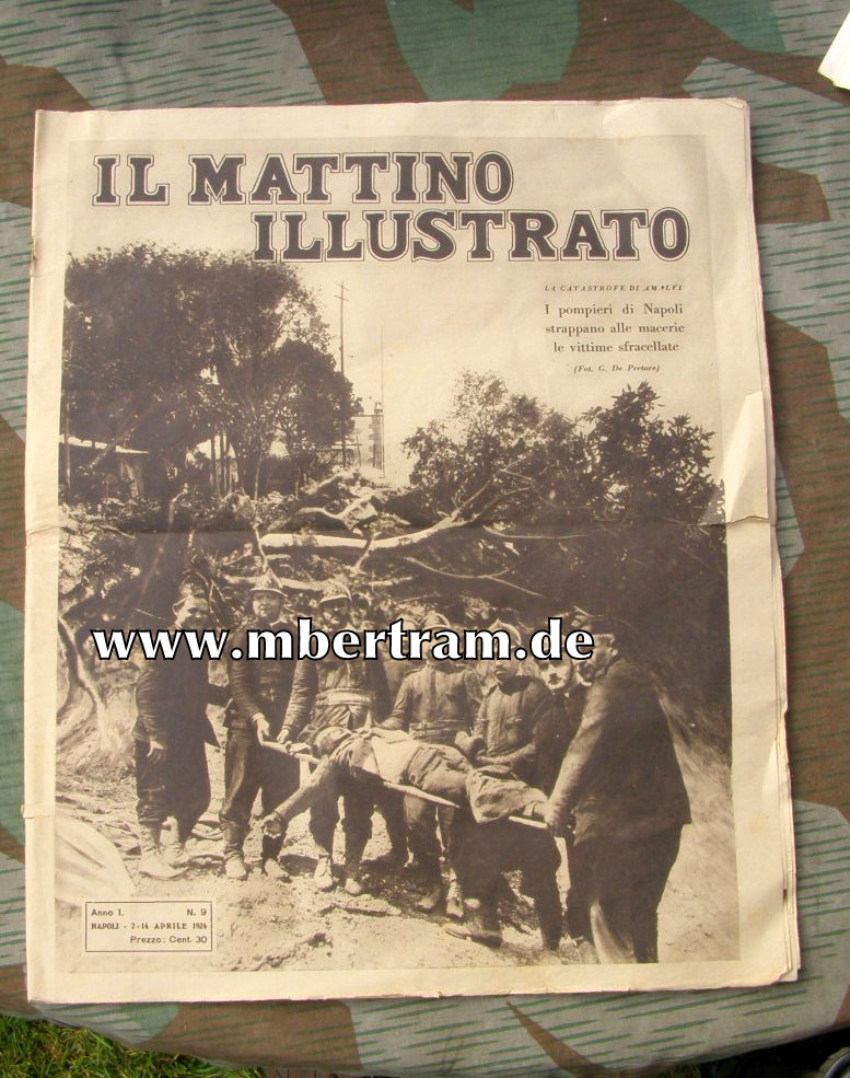Zeitung Italien " Il Mattino Illustrato" Napoli 7-14 Aprile 1924