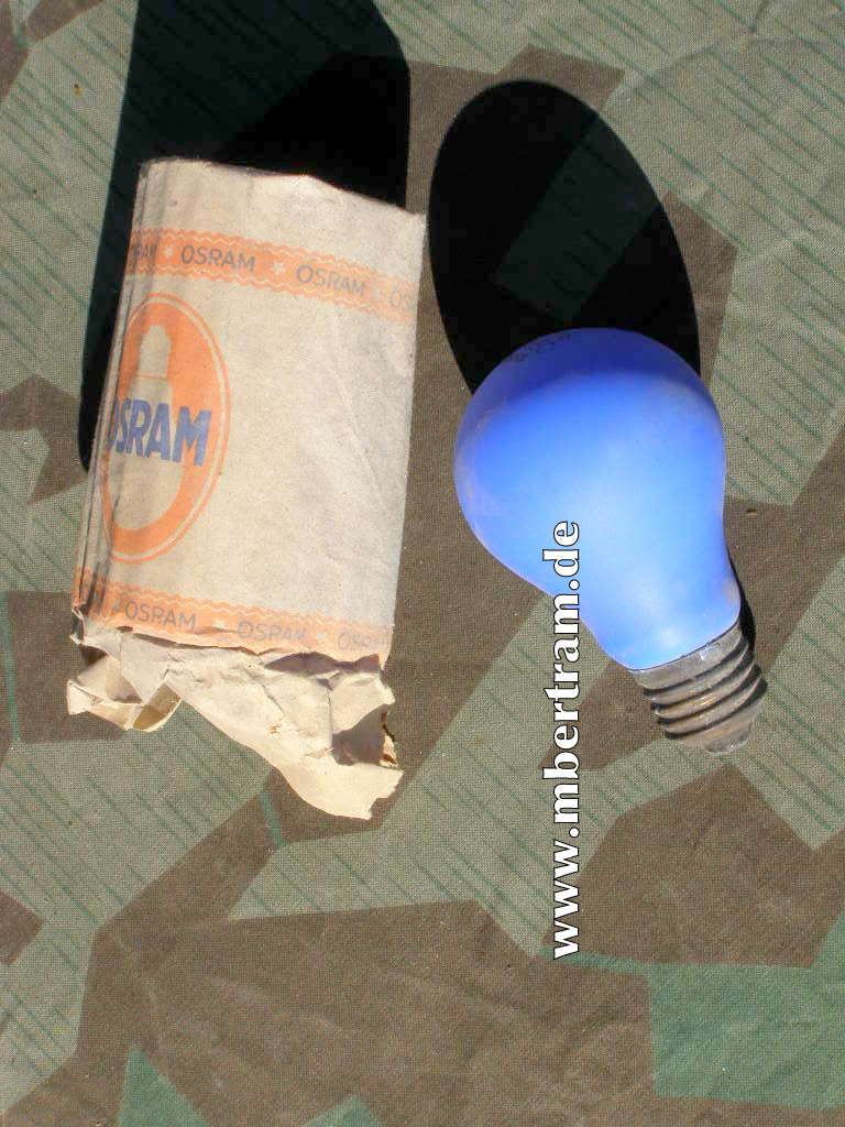 Osram Luftschutz Lampe, 220-230 V, 25 W um 1944/45