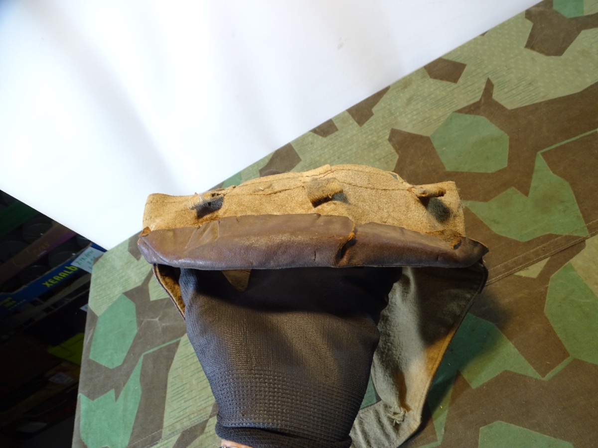 Innenhelm / Innenausstattung für britischen Kradfahrer Helm 2. Weltkrieg, 1942