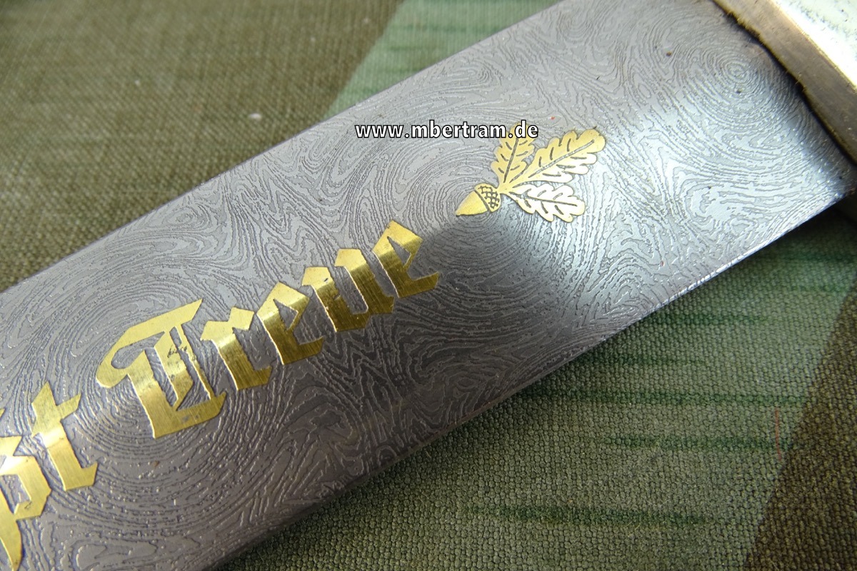 17529-5 Frühe Teilreplik: SS Ketten Ehrendolch mit geätzter, vergoldeter Klinge, Eickhorn