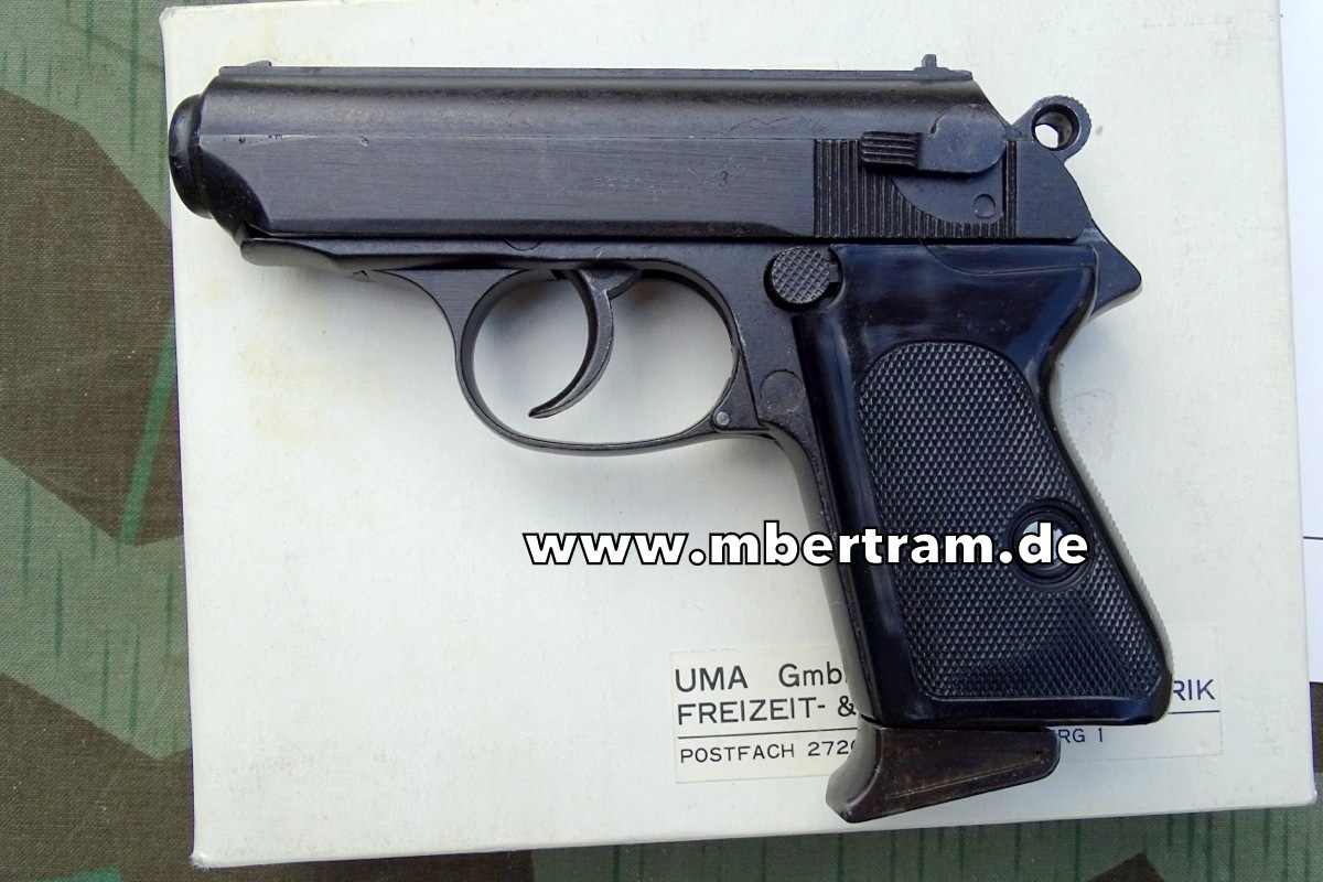 Walther PPK Offiziers- und Polizeipistole, 1:1 Modellwaffe aus Metall, Omega Ind.