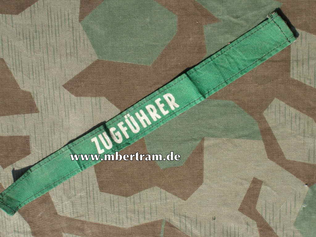Ärmelband Luftschutz Zugführer. Volle Länge, 39x3,3cm.