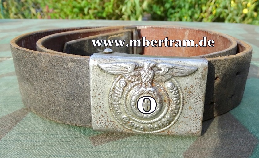 Eisen Koppelschloss Waffen SS , Assmann, mit Riemen