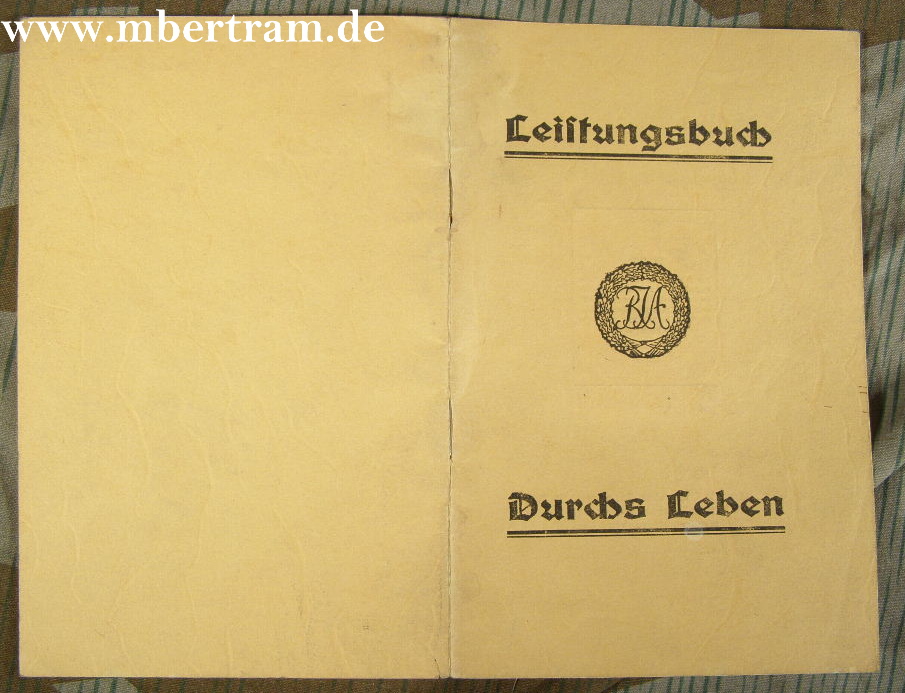 Urkundenheft Sportabzeichen-Reichsjugendabzeichen 1935