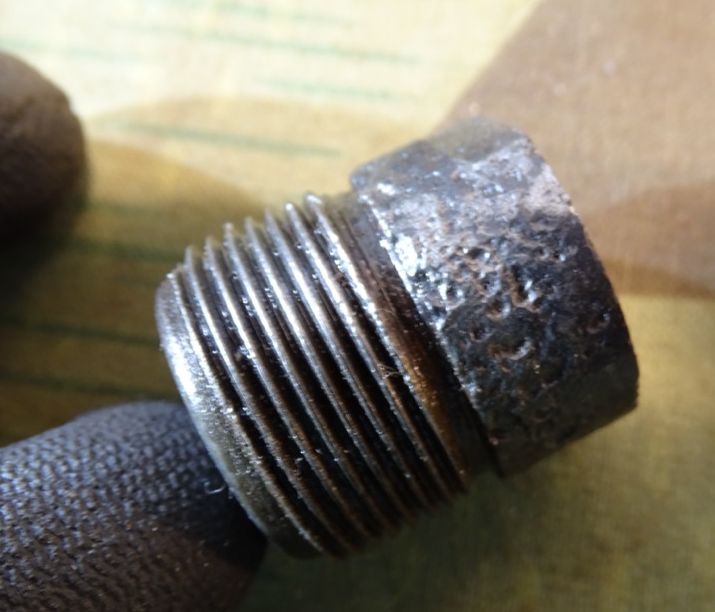 Langer Leuchtspur Einsatz für deutsche Wehrmachts 3,7cm Granaten, Länge ca. 27  mm, Zustand 3