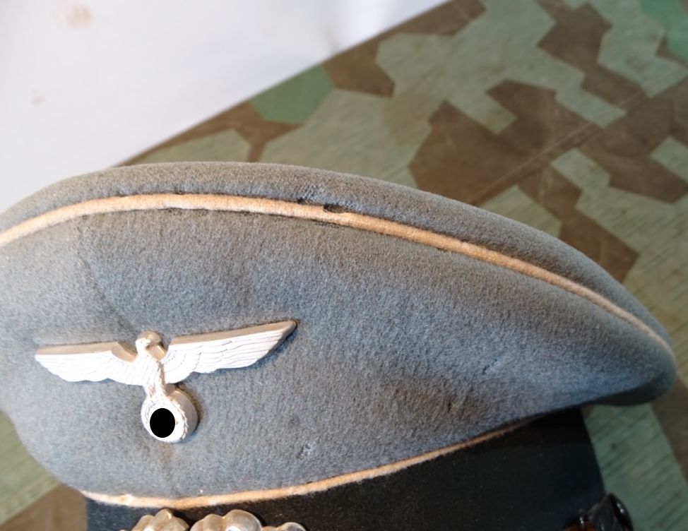 Manschafts Schirmmütze Infanterie Wehrmacht, Hst.Marke : Hans Klementz Mützenfabrik Manschafts Schirmmütze Infanterie Wehrmacht, Hst.Marke : Hans Klementz Mützenfabrik