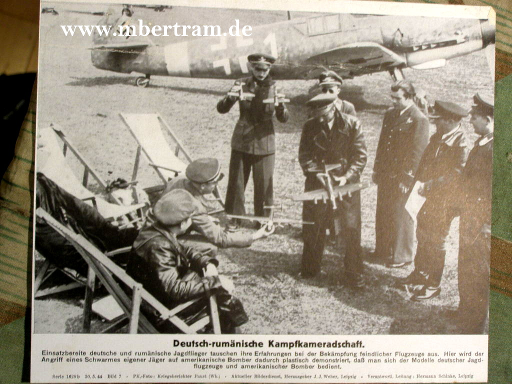 Dt.-rumän. Kampfkameradschaft , Hintergrund ME 109 1944