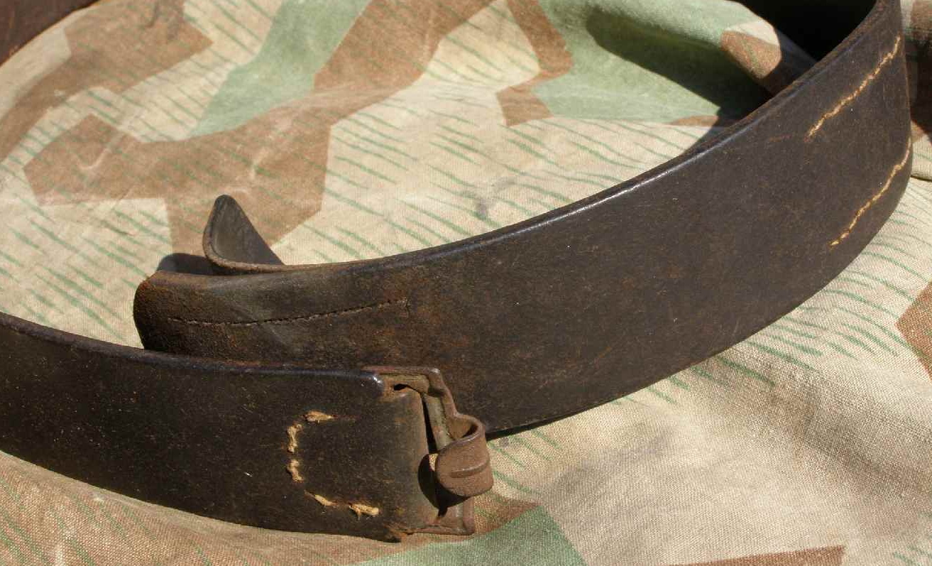Wehrmacht od. SS Koppelriemen, Stahlschliesse, 90cm