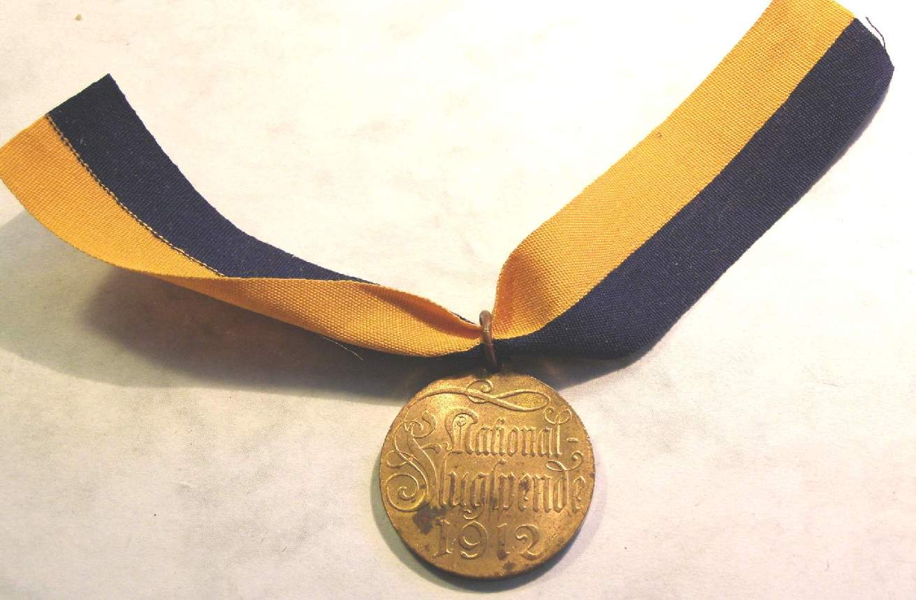 Medaille "National Flugspende 1912" Kupfermedaille, Band