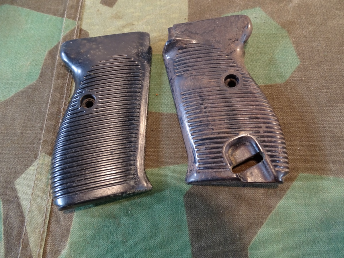 Pärchen originale Bakelit Griffschalen für Wehrmachts  P 38 Pistole