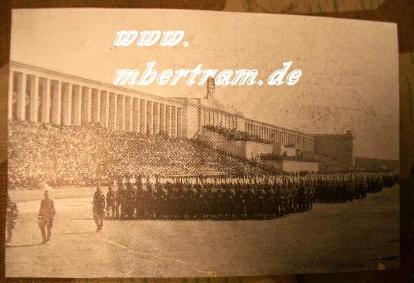 Postkarte" Reichsparteitag 1937 Nürnberg" Parade des RAD