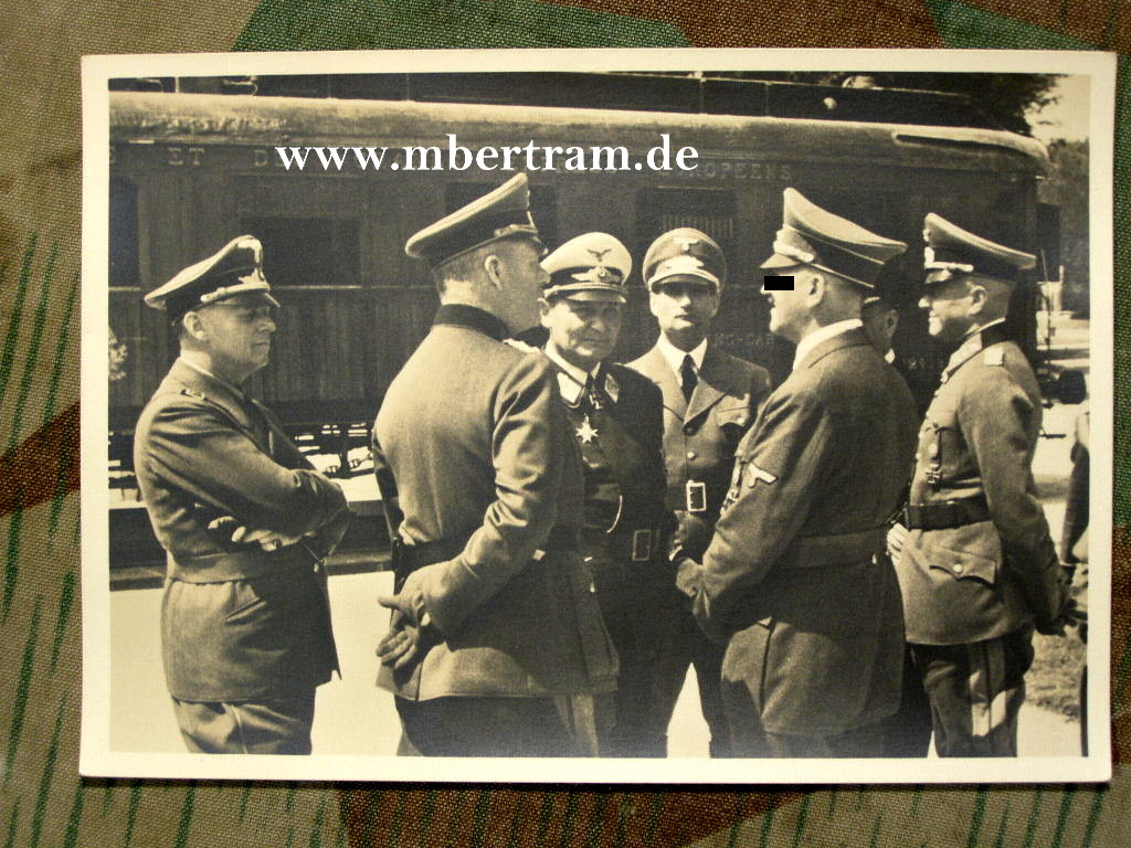 8 Postkarten Kapitulation Frankreichs im Eisenbahnwagon.