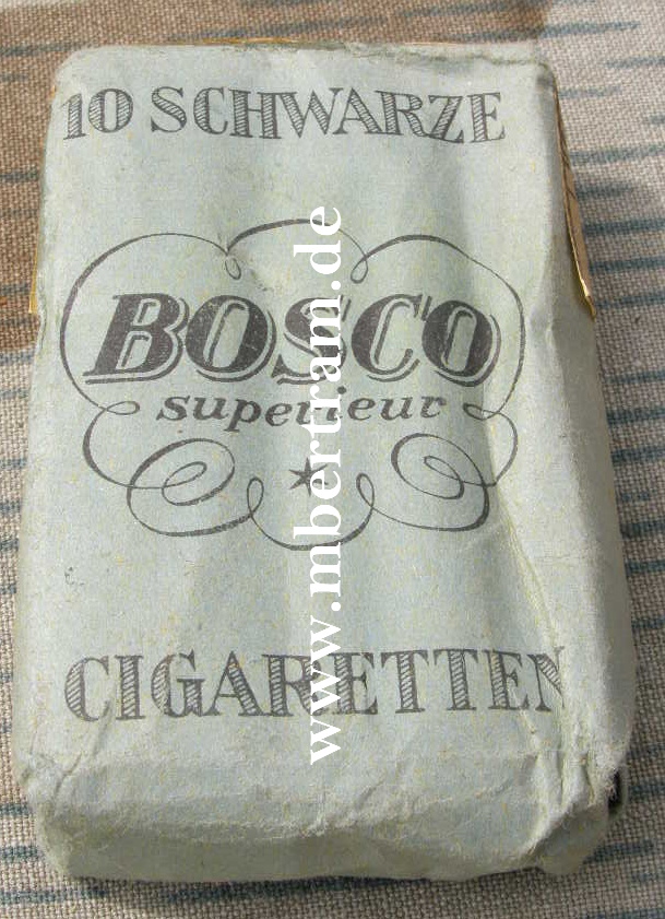 10 WH Bosco Superieur Zigaretten 1944/45, ungeöffnet