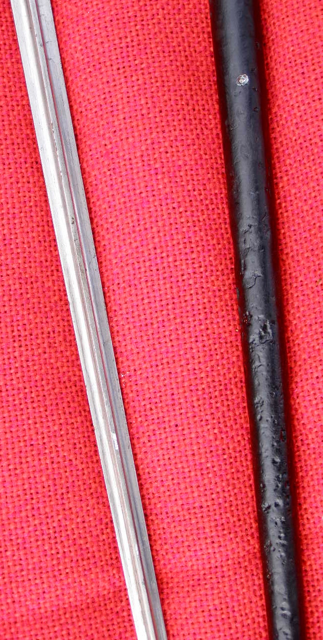 10344-6 Lebel Bajonett M 86 , 1. Mod., Neusilbergriff, mit Scheide