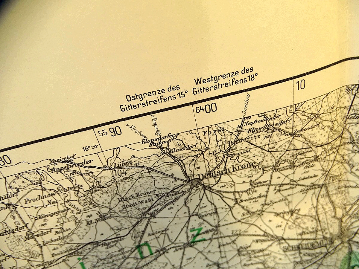 "Reichskarte Reichsgau Wartheland 1941" großer Reichsadler auf Front 