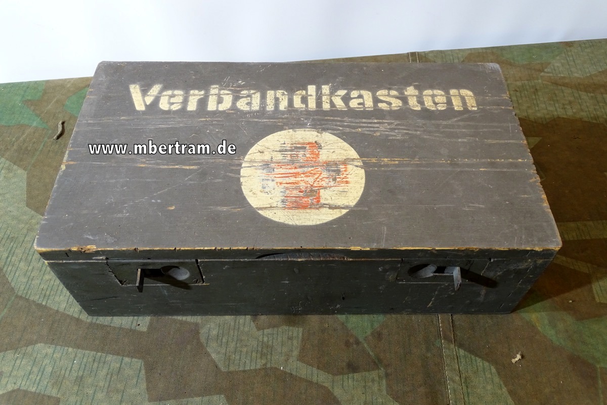 Wehrmacht KFZ Verbandkasten Holz