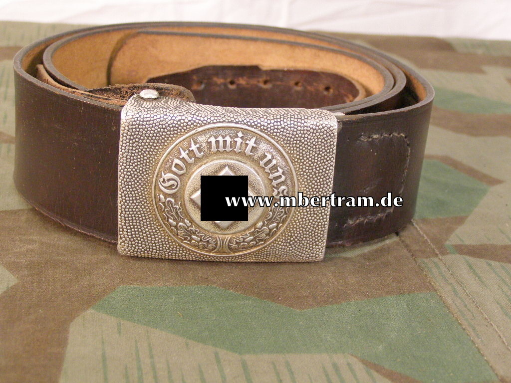 Koppelschloss Polizei 3. Reich, ALU, C.T.D., RIEMEN 102 cm