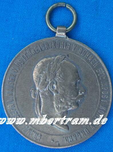 Medaille zur Erinnerung an den 2. Dez. 1873, Franz Joseph
