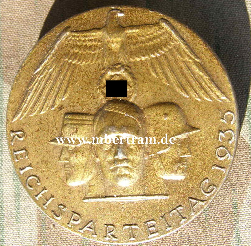 Reichsparteitag 1935 , massive Ausführung, an Quernadel