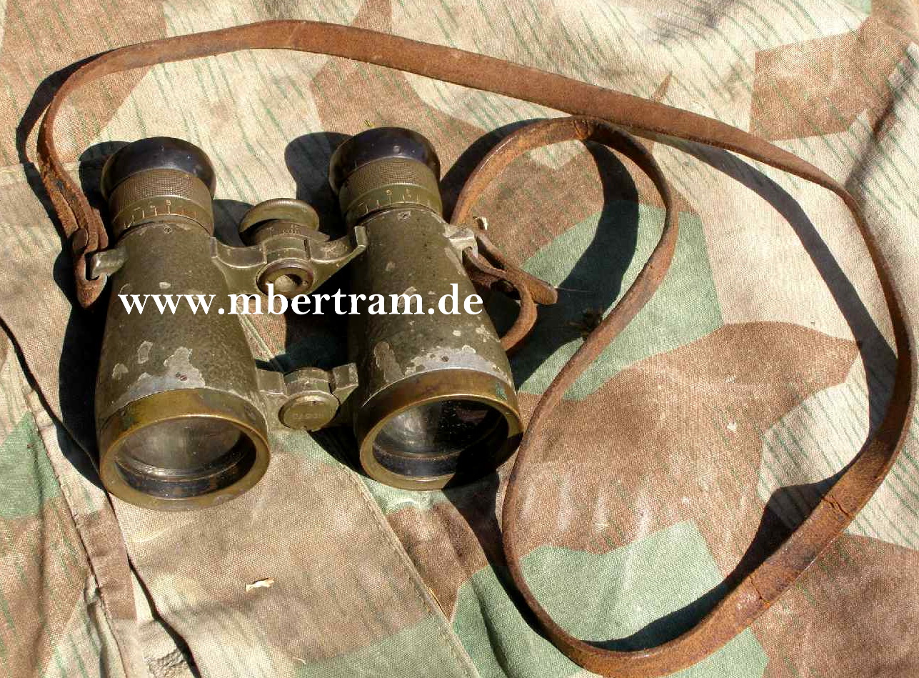 Dienstglas Mod. 08 Erster Weltkrieg, OIGEE Berlin. Feldgrau
