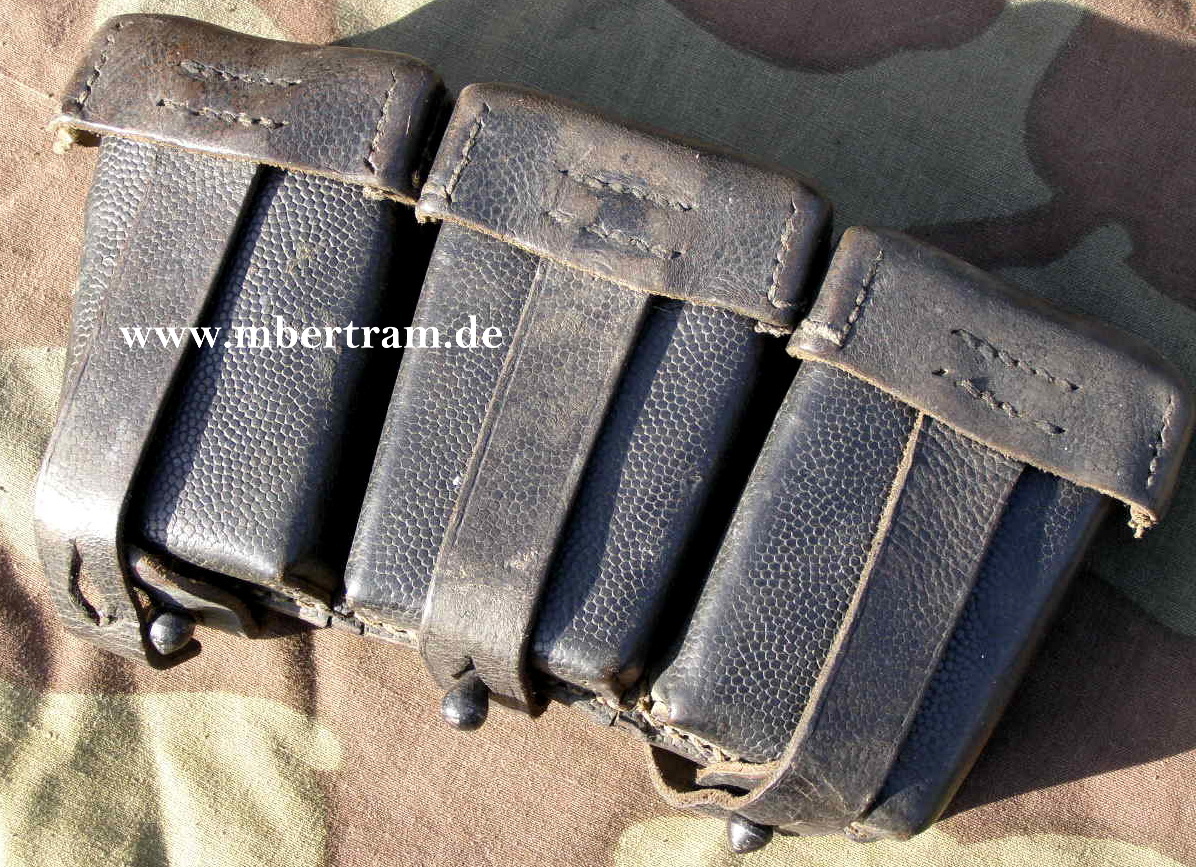 Wehrmacht 3er Partonentasche, Hersteller " gmx 43"
