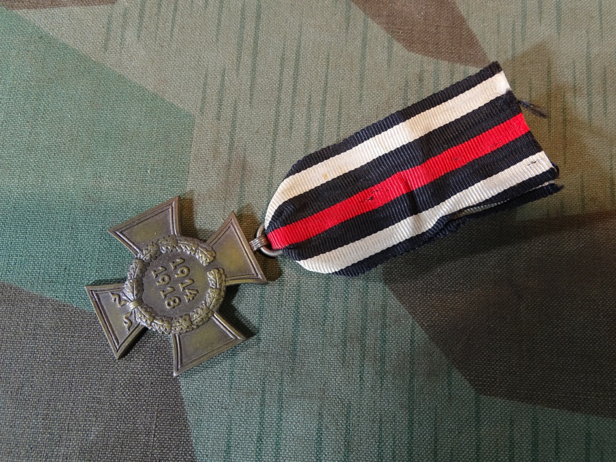 Ehrenkreuz für Kriegsteilnehmer 1914/ 1918  Hersteller W für Wernstein Jena