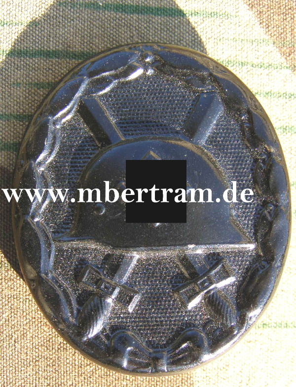VERWUNDETEN ABZEICHEN 1939 IN SCHWARZ, L/56 Funcke