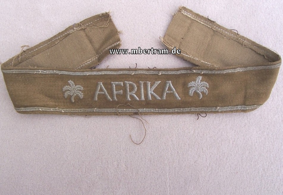 Ärmelband "Afrika" Kamelhaarausführung ,maschinengestickt