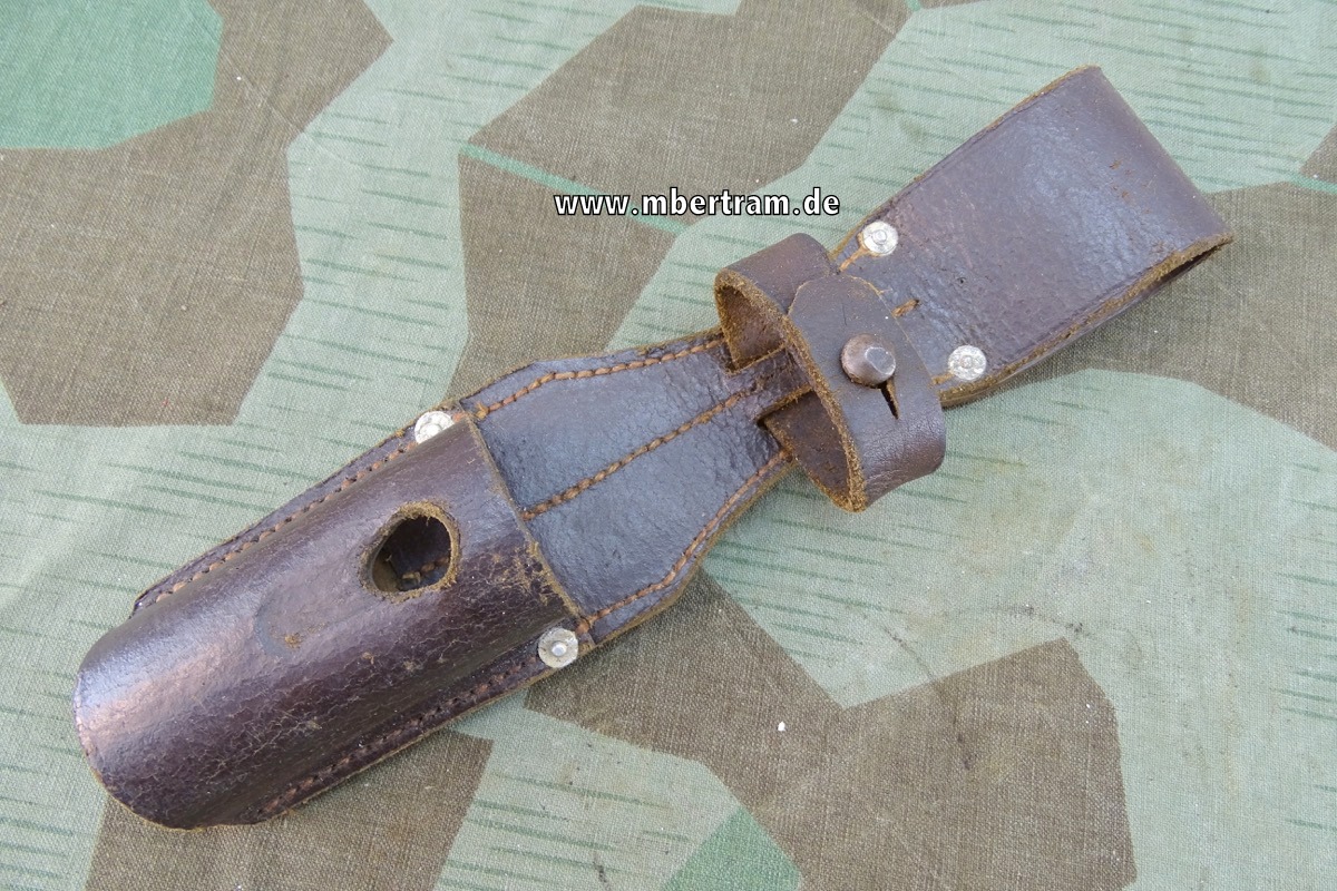 Luftwaffe Koppelschuh zum Seitengewehr M 1884/98, 1937, ungeschwärzt, LBA u Rgt.