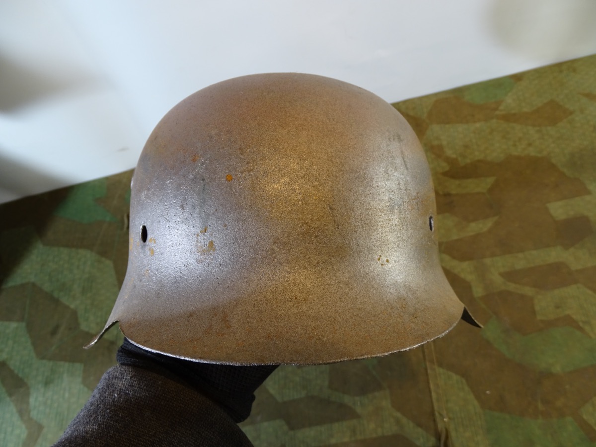 20747-2 Wehrmachts Stahlhelm Glocke M 42, Gr. 64, gereinigt
