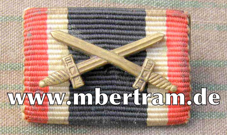 1er Bandspange: Kriegsverdienstkreuz 2. Klasse 1939