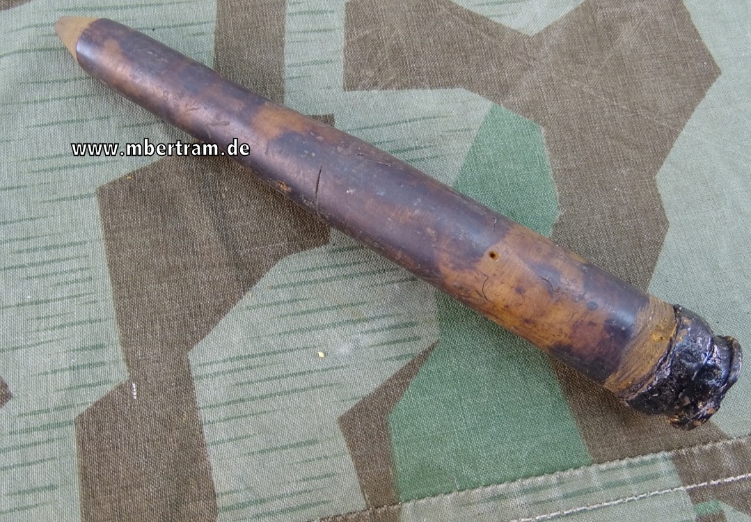 Deko-Übungs / Exerzier Patrone 2 cm Flak 38, Bakelit, Selten !