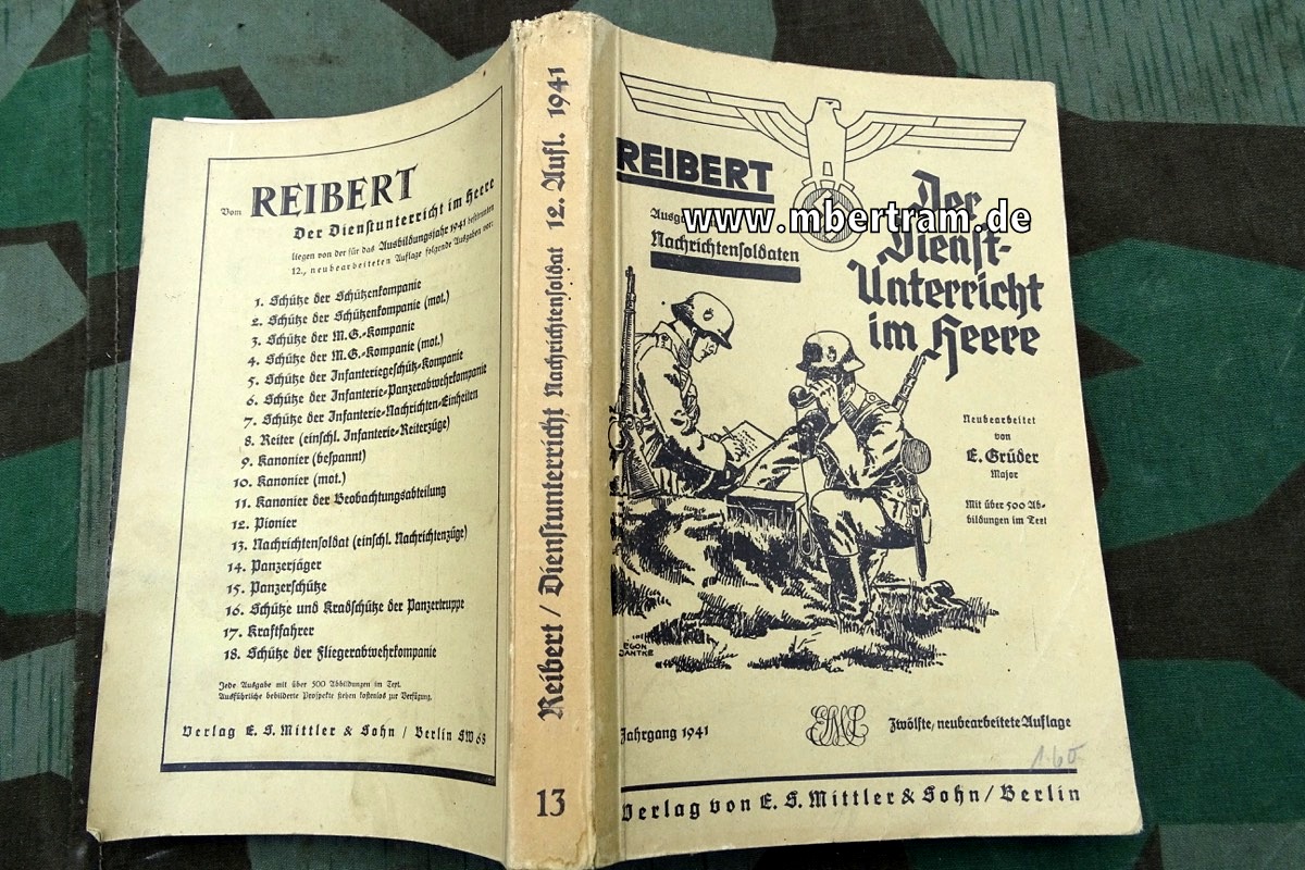 Dienstanweisung: Reibert, für den Nachrichtensoldaten , Ausgabe 1941