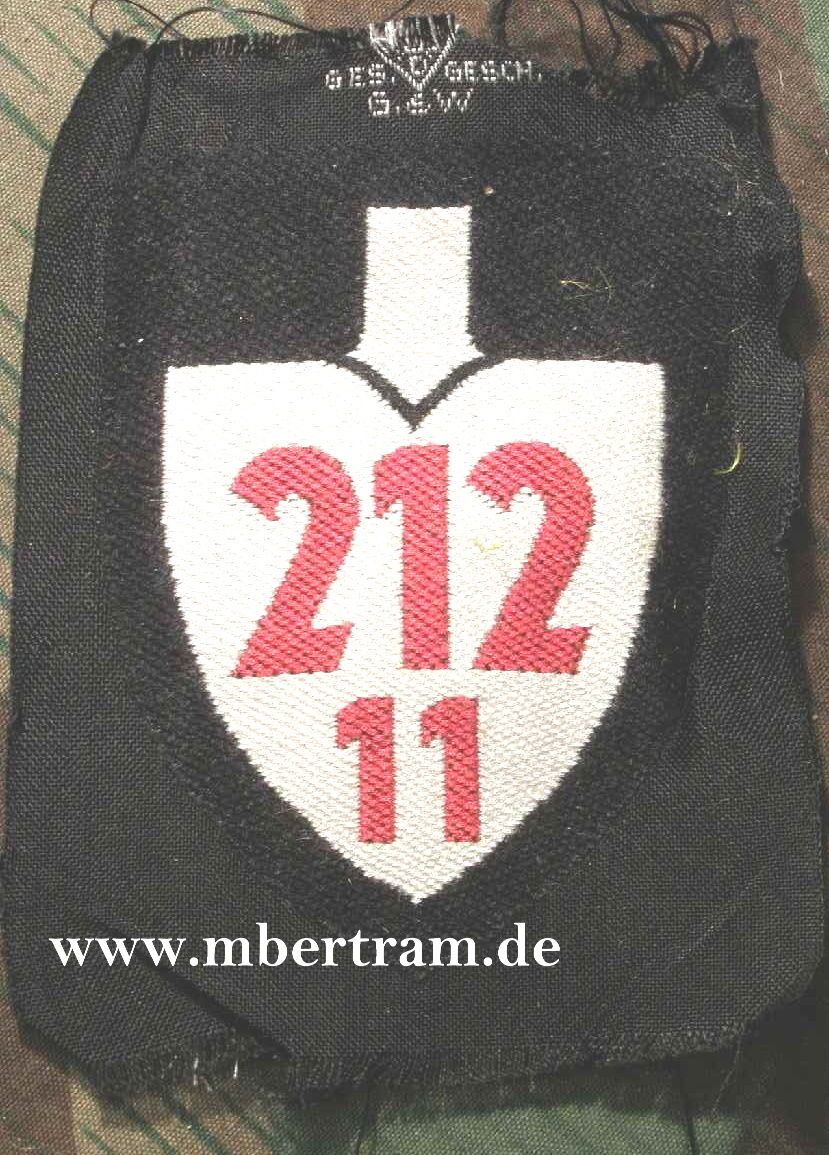 Reichsarbeitsdienst Ärmel Abt. Spaten, gewebt, 212/11