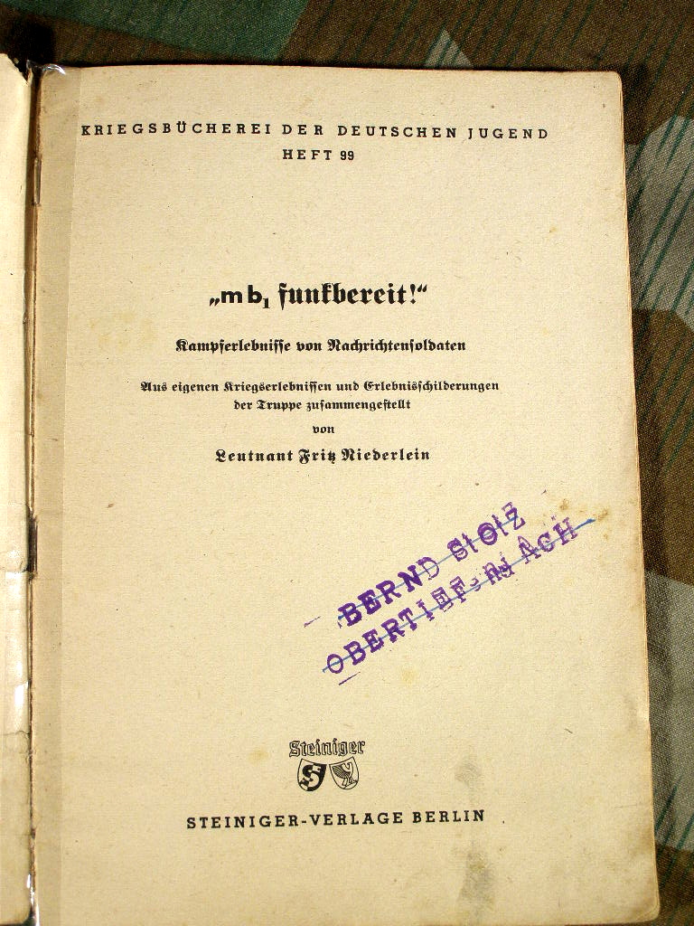Kriegsbücherei der deutschen Jugend, Heft 99 Funkbereit